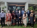 Androulla Kaminara, Ambassador of the EU to Pakistan, and representatives of the main implementing partners: Agha Khan Foundatio