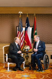 Gov. Greg Abbot meets with His Highness the Aga Khan (Farhez Rayani/sumitted photo) 2018-03-19